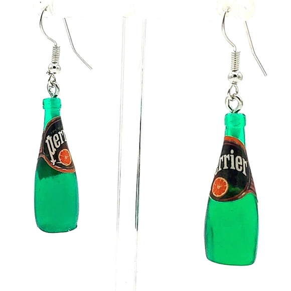 ๐ Perrier Bottle Earrings ๐ - Picture 1 of 2